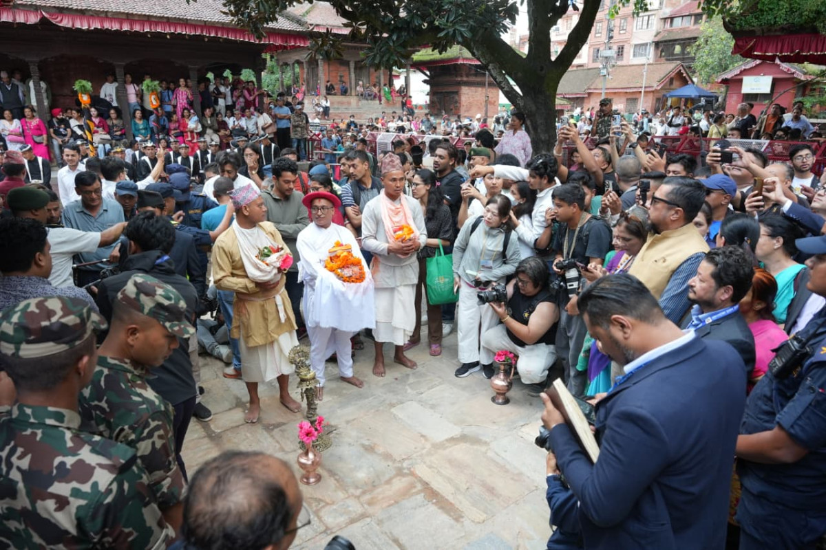 क्वाँटी पूर्णिमाको तयारीः हनुमानढोका ल्याइयो चाङ्गुनारायणको कलश
