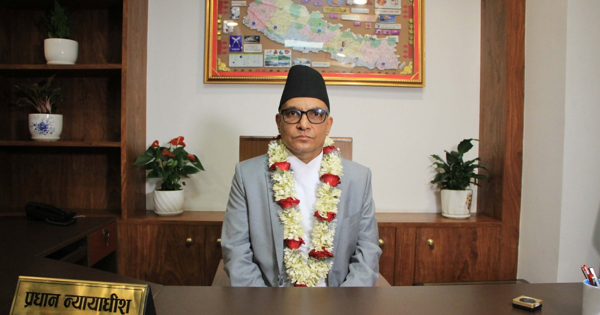 स्वतन्त्र न्यायपालिकाको मान्यतामा कसैसँग पनि सम्झौता नगर्ने प्रधानन्यायाधीश शर्माकाे प्रतिवद्धता