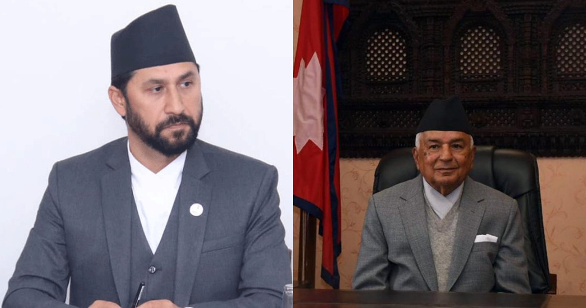 राष्ट्रपति पाैडेल र रास्वपाका सभापति लामिछानेबीच भेटवार्ता