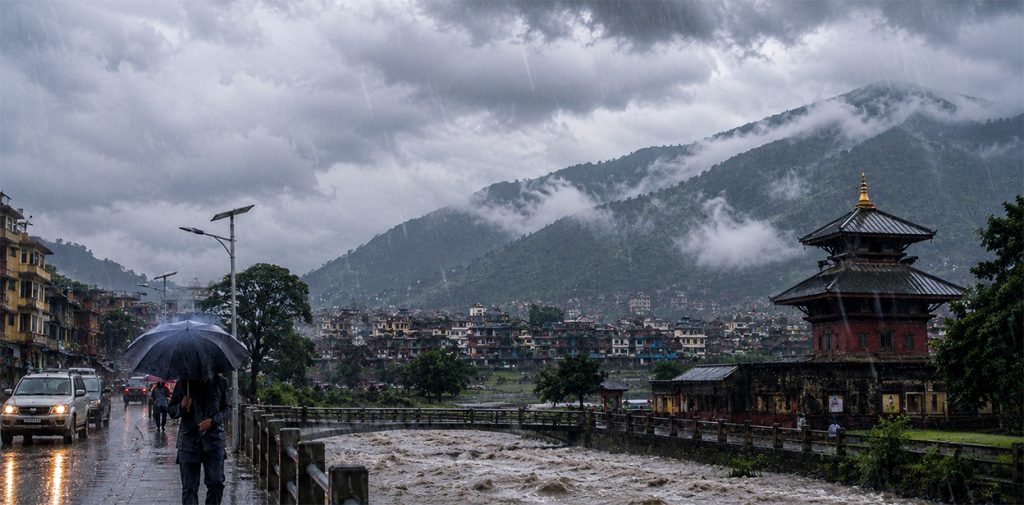 ६ प्रदेशका अधिकांश भू-भागमा मेघगर्जन-चट्यांगसहितकाे मध्यम वर्षा र हिमपातकाे सम्भावना